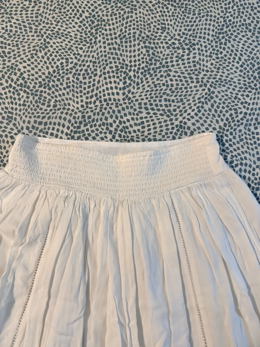 American Eagle | White Boho Tiered Maxi Skirt - Picture 8 of 10